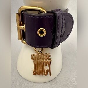Juicy Couture Purple and Gold Buckle Bracelet Cuff